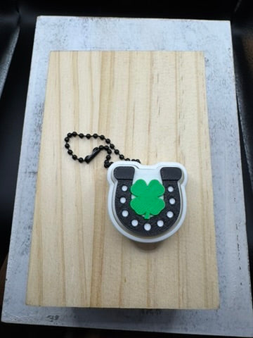 Horseshoes and Shamrocks Keychain Fidget Clicker