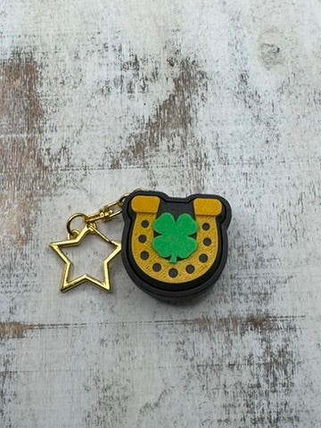 Horseshoes and Shamrocks Keychain Fidget Clicker