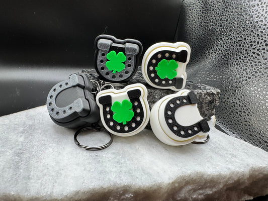 Horseshoes and Shamrocks Keychain Fidget Clicker