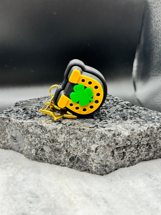 Horseshoes and Shamrocks Keychain Fidget Clicker